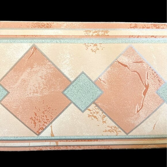 Wallpaper Border Southwestern Geometric Design 9 Rolls=48.6 Yards Vintage *READ* - Picture 14 of 15